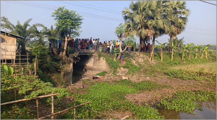 কালভার্টের নিচে মিলল নারীর মরদেহ, পাশে পড়ে ছিল ফোন-দুল-ওষুধ 